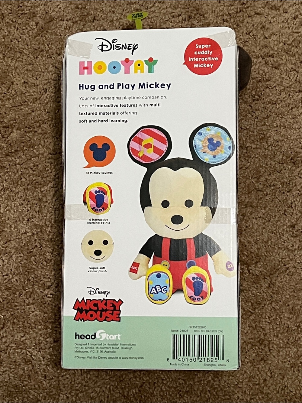 Disney Interactive Plush Hug & Play Mickey- 18+ Months - Picture 3 of 4